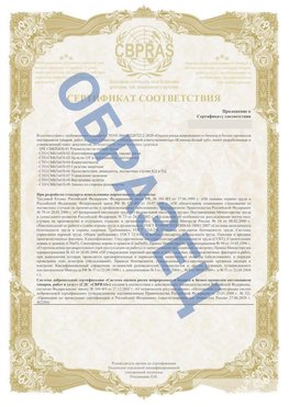 Образец Приложение к СТО 01.064.00220722.2-2020 Лангепас Сертификат СТО 01.064.00220722.2-2020 